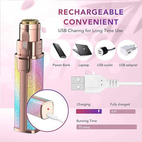 Flawless hair remover 2 in 1 Rechargeable Facial Hair Removal Machine For Women