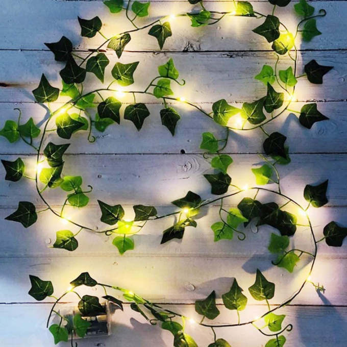 Maple Leaf Garland String Fairy Light With 20 Led Wall Decoration