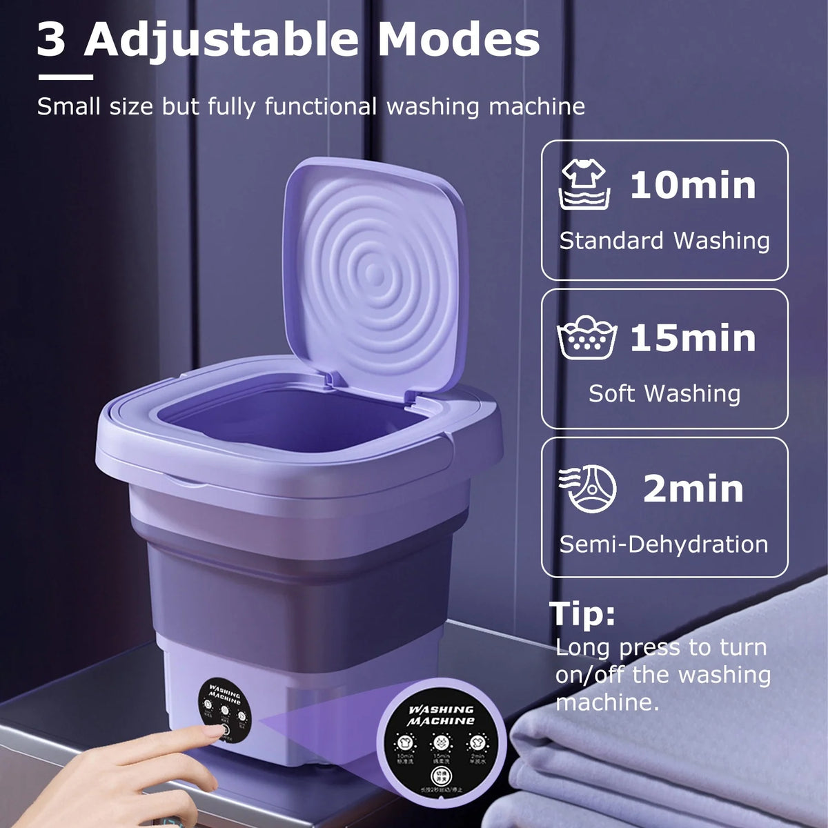 Home.Co- Foldable Mini Washing Machine